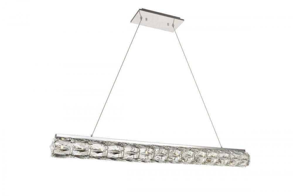 Valetta Integrated LED Chip Light Chrome Chandelier Clear Royal Cut Crystal