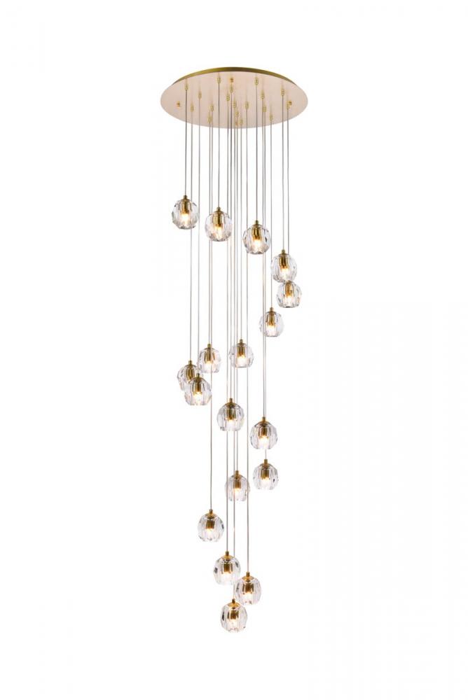 Eren 18 Lights Gold Pendant