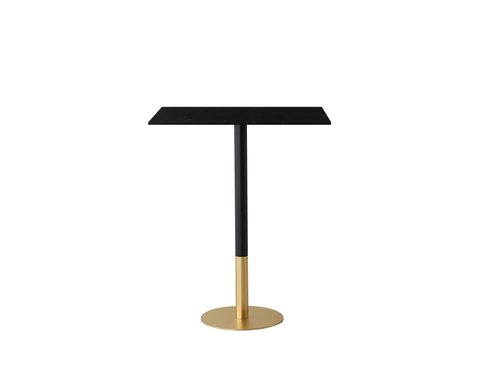 Pub Table Rectangle 27.6&#34; x 31.5&#34; x H39.5&#34; Black