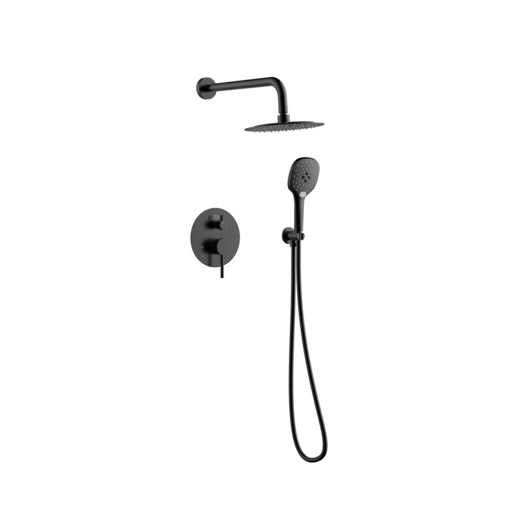 Shower Room Faucet 17-9/32&#34; × 78&#34; matte black