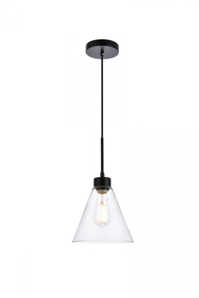 Mera 1 Light Black Pendant