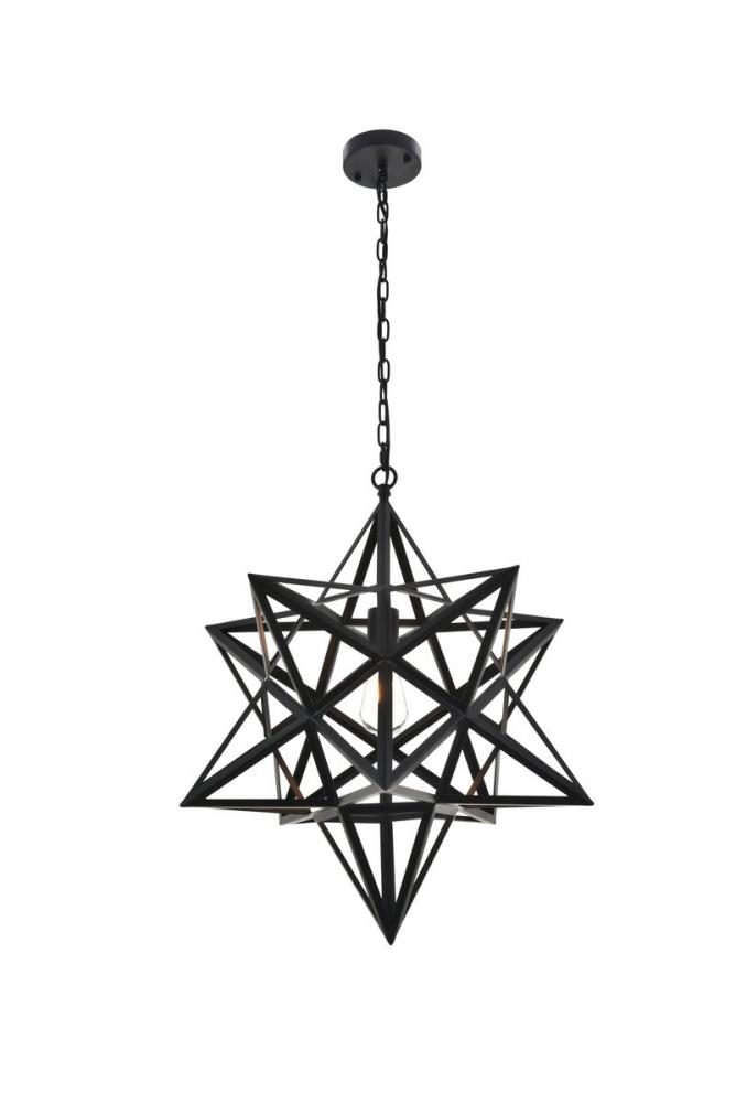 Nocturne 1 Light Black Pendant