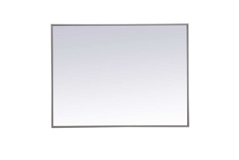 Metal frame rectangle mirror 27 inch x 36 inch in Grey