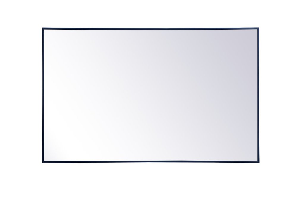 Metal frame rectangle mirror 30 inch x 48 inch in Blue