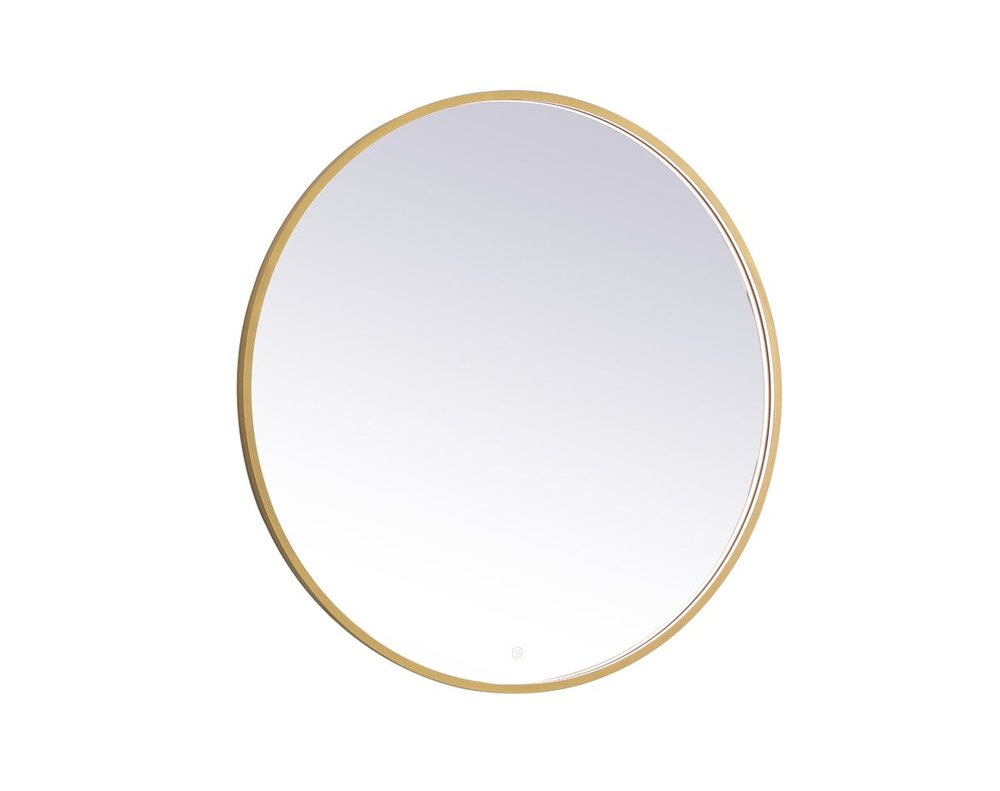 Pier 42 Inch LED Mirror with Adjustable Color Temperature 3000k/4200k/6400k in Brass