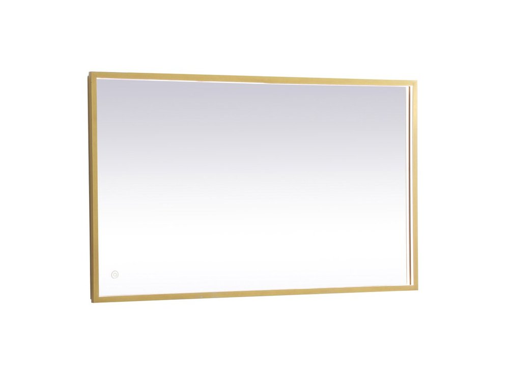 Pier 24x30 Inch LED Mirror with Adjustable Color Temperature 3000k/4200k/6400k in Brass
