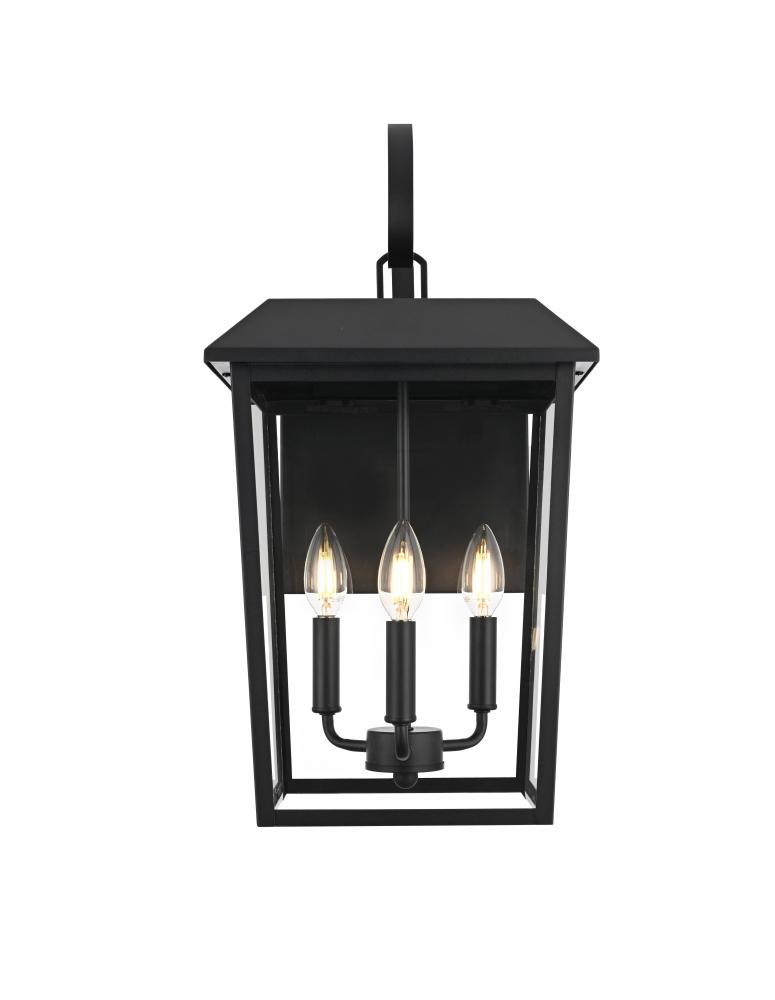 Wall Sconse W11&#34;D12.2&#34;H21.6&#34; Black