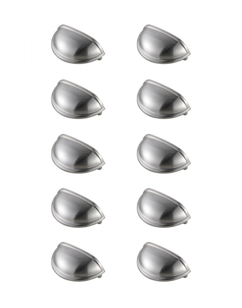 Atticus 3&#34; Center to Center Brushed Nickel Cup Bar Pull Multipack (Set of 10)