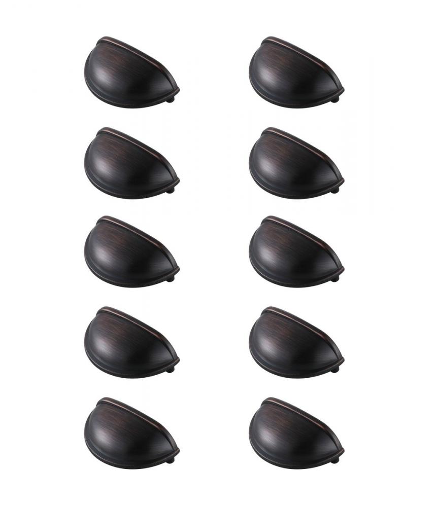 Atticus 3&#34; Center to Center Oil-rubbed Bronze Cup Bar Pull Multipack (Set of 10)