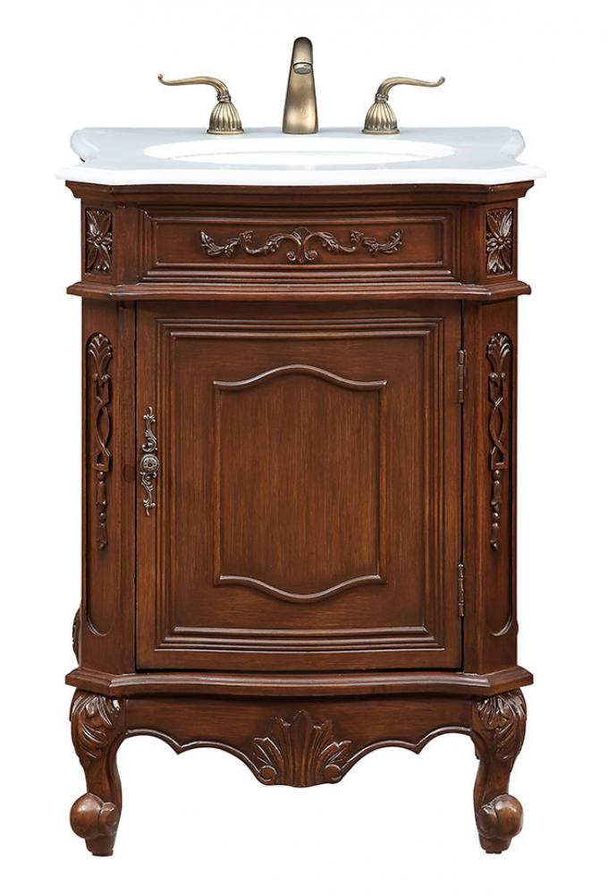 24 In. Single Bathroom Vanity Set in Coffee