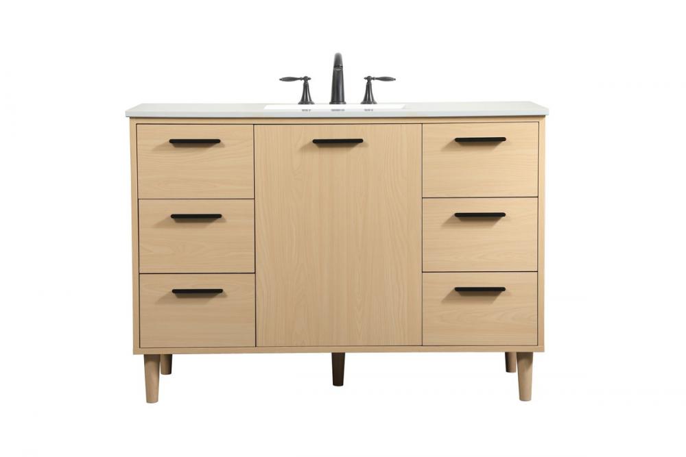 48 Inch Bathroom Vanity in Maple