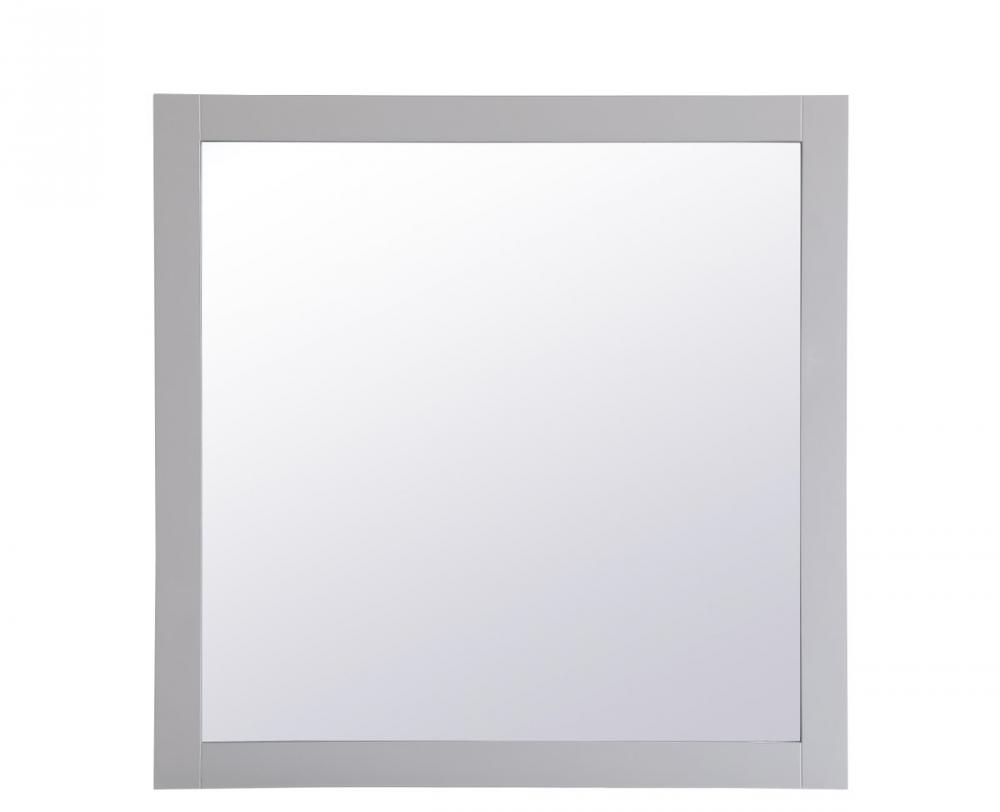 Aqua Square Vanity Mirror 36 Inch in Grey