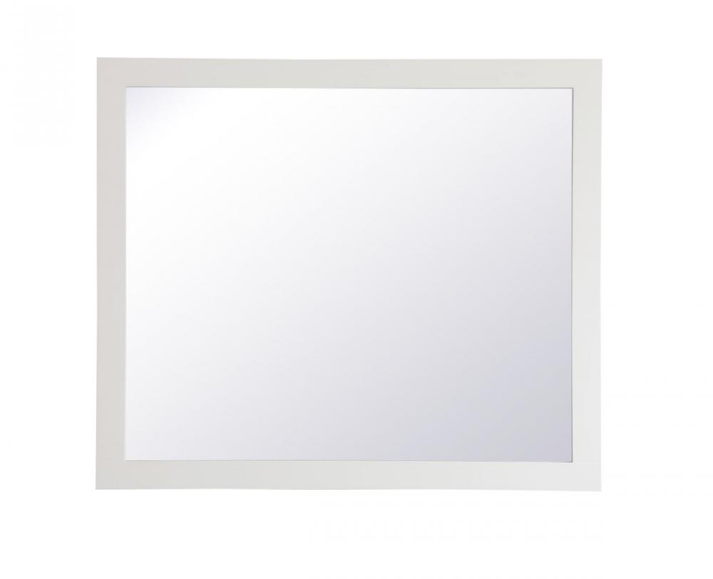 Aqua Rectangle Vanity Mirror 42 Inch in White