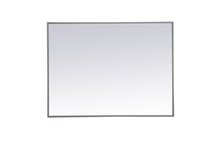 Elegant MR42736GR - Metal frame rectangle mirror 27 inch x 36 inch in Grey