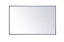 Elegant MR43048BL - Metal frame rectangle mirror 30 inch x 48 inch in Blue
