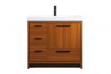 Elegant VF46036MTK - 36 Inch Single Bathroom Vanity in Teak