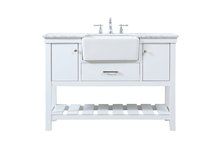 Elegant VF60148WH - 48 Inch Single Bathroom Vanity in White