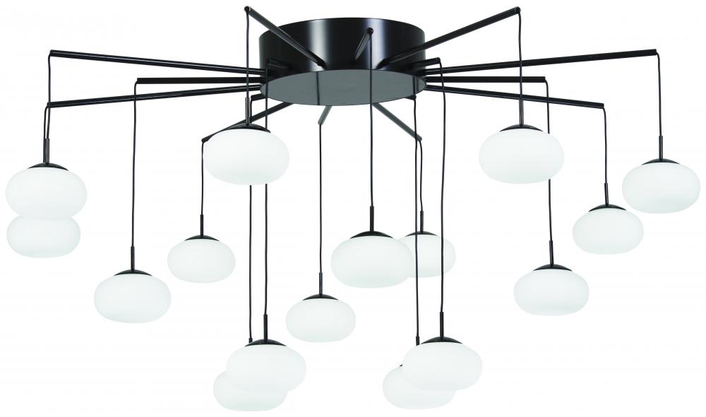 GEORGE&#39;S WEB - LED CHANDELIER (CONVERTIBLE TO SEMI FLUSH)