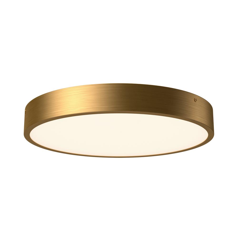 Adelaide 15-in Aged Gold LED Flush Mount