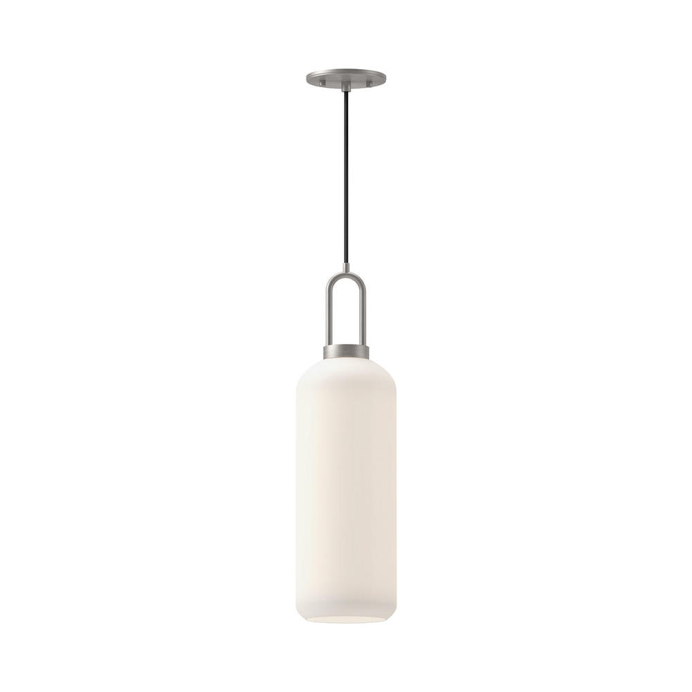 Soji 6-in Brushed Nickel/Opal Matte Glass 1 Light Pendant