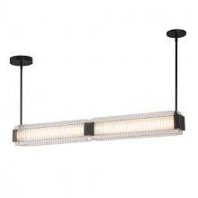 Alora Lighting LP374247UBCR-UNV - Alai 47-in Urban Bronze/Ribbed Glass LED Linear Pendant