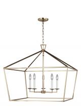 Visual Comfort & Co. Studio Collection 5692605-848 - Dianna transitional 5-light indoor dimmable ceiling pendant hanging chandelier light in satin brass