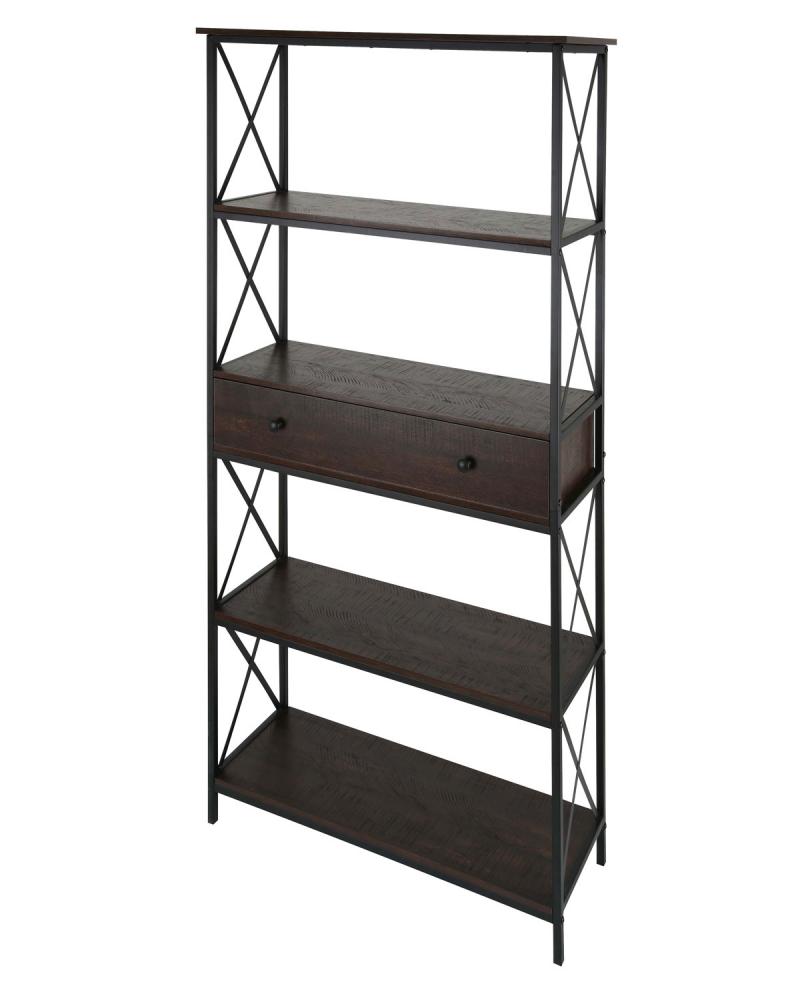 Furniture, Fletcher, 203522-02, Bookshelf, 31.5&#34; W x 62.625&#34; H x 11.75&#34; D