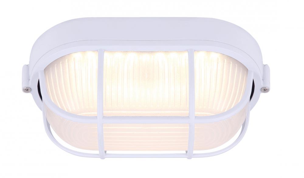 LED Outdoor Light, Frosted Glass, 12W Integrated LED, 750 Lumens, 4.5&#34; W x 4.125&#34; H x 8.25&#