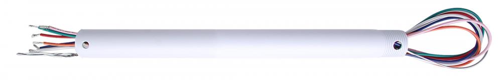 Replacement 12&#34; Downrod for AC Motor Fans, MWH Color, 1&#34; Diameter with Thread