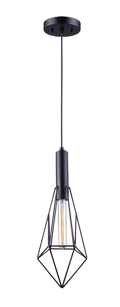 GREER, MBK Color, 1 Lt Cord Pendant, 60W Type A, 6&#34; W x 19 1/2&#34; - 67 1/2&#34; H