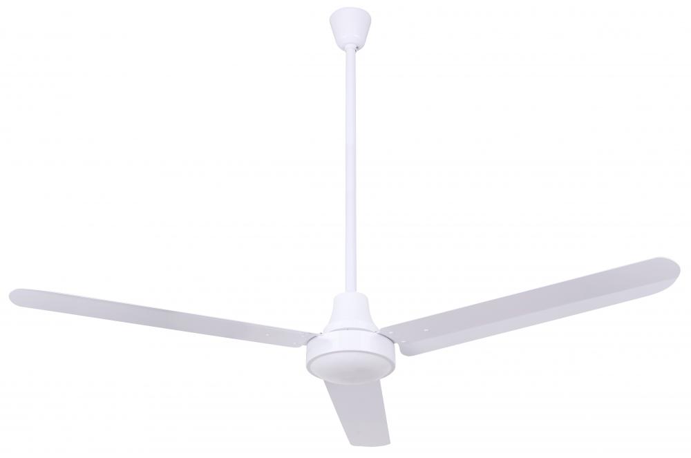 56&#34; White Industrial Fan with 36&#34; Downrod