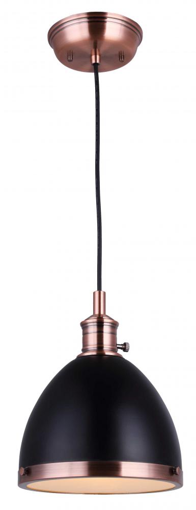 ESHER, 1 Lt Cord Pendant, 60W Type A, On/Off, 8&#34; W x 59&#34; H