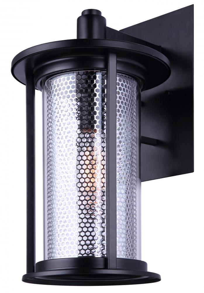 JULEE Matte Black Outdoor Lantern