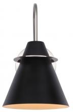 Canarm IVL1076A01BKN - Talia 1 Light Vanity, Black Finish