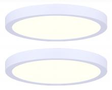 Canarm DL-11C-22FC-WH-C2 - LED Disk, DL-11C-22FC-WH-C2, 11" White Color, Twin Pack, 22W Dimmable, 3000K, 1540 Lumen