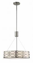 Canarm ICH173B03BN18 - Drake 3 Light Chandelier, Nickel Finish