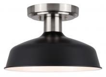 Canarm ISF1055A01BKN - Bello 1 Light Semi Flush, Black Finish