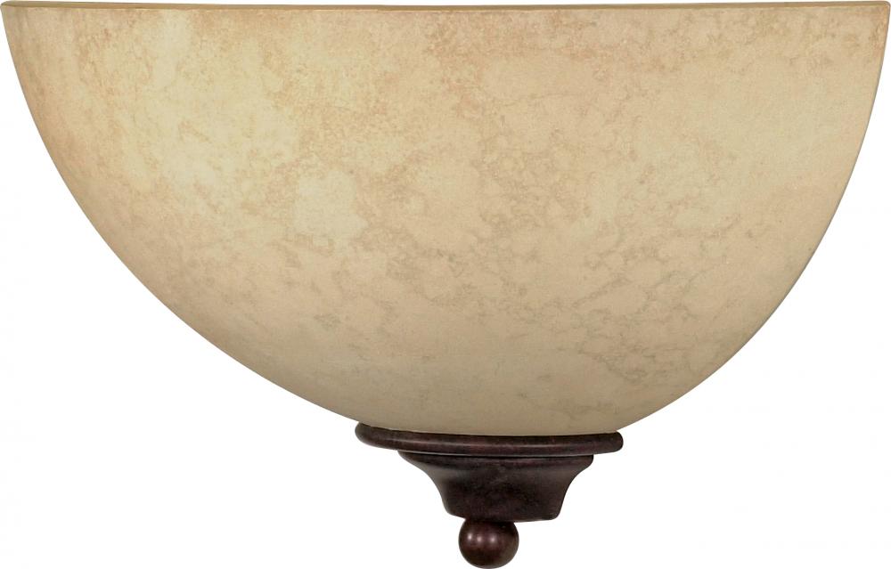 Tapas - 1 Light 12&#34; Sconce with Tuscan Suede Glass - Old Bronze Finish