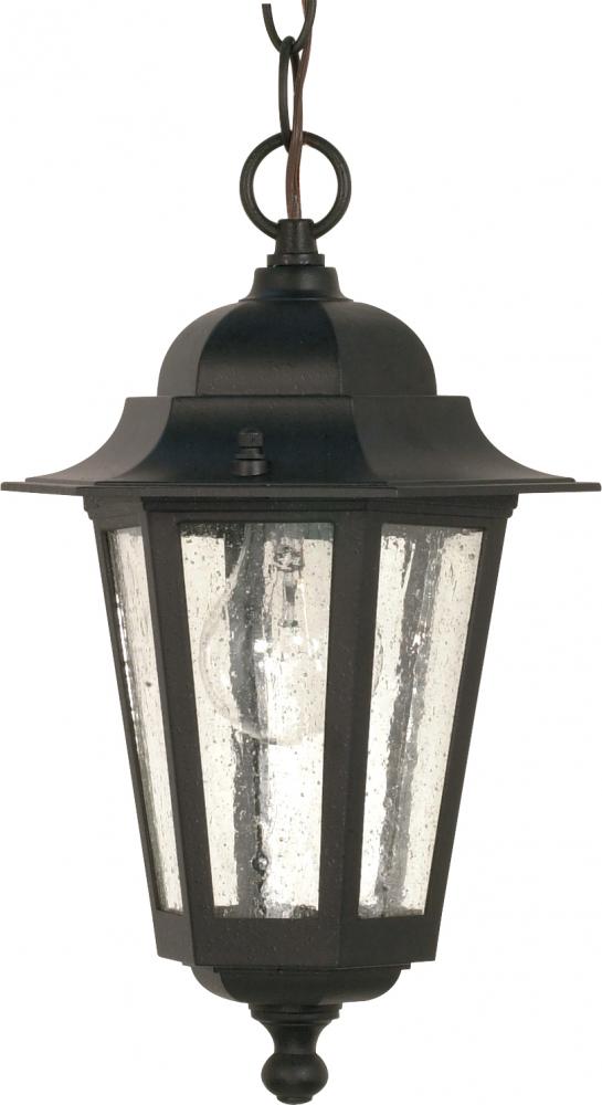 Cornerstone - 1 Light - 13&#34; - Hanging Lantern - with Clear Seed Glass; Color retail packaging