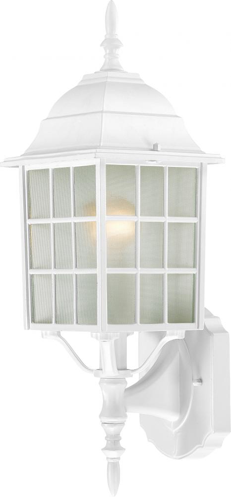 Adams - 1 Light - 18&#34; Outdoor Wall with Frosted Glass; Color retail packaging