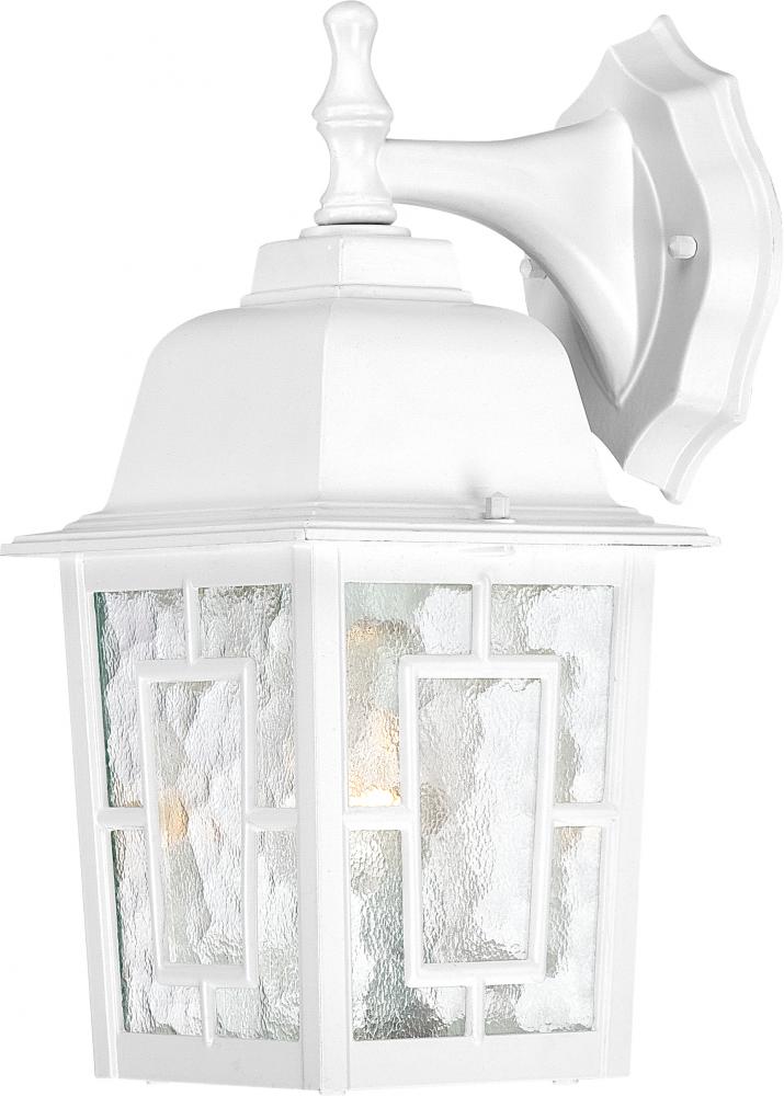 Banyan - 1 Light 12&#34; Wall Lantern with Clear Water Glass - White Finish