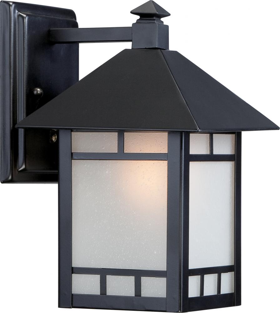 Drexel - 1 Light - 7&#34; with Frosted Seed Glass - Stone Black Finish