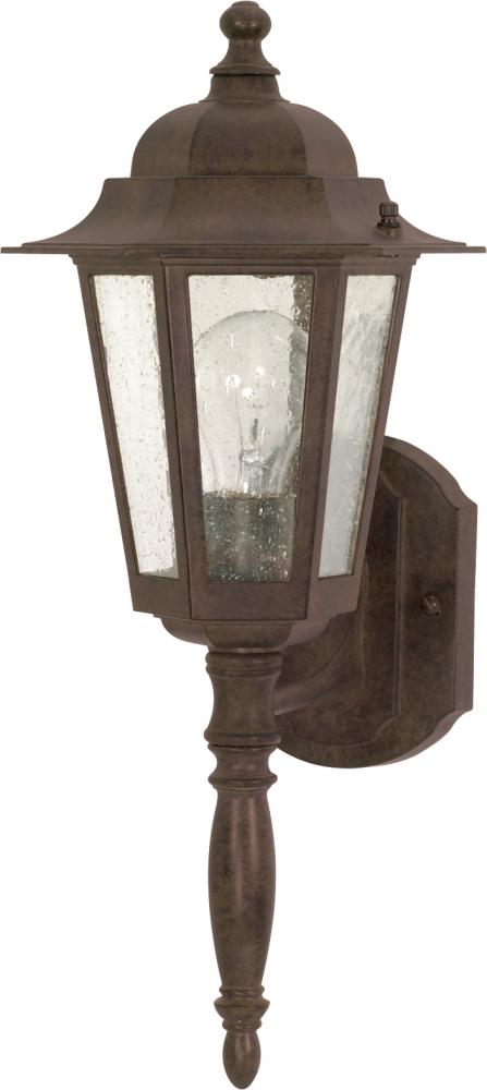 Cornerstone - 1 Light 18&#34; Wall Lantern with Clear Seeded Glass - Old Bronze Finish