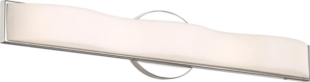 Surf - 25&#34; LED Vanity with White Acrylic Diffuser - Polished Nickel Finish