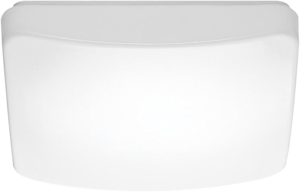 11&#34;- LED Flush with White Acrylic Lens - Square - White Finish - with Occupancy Sensor - 120V