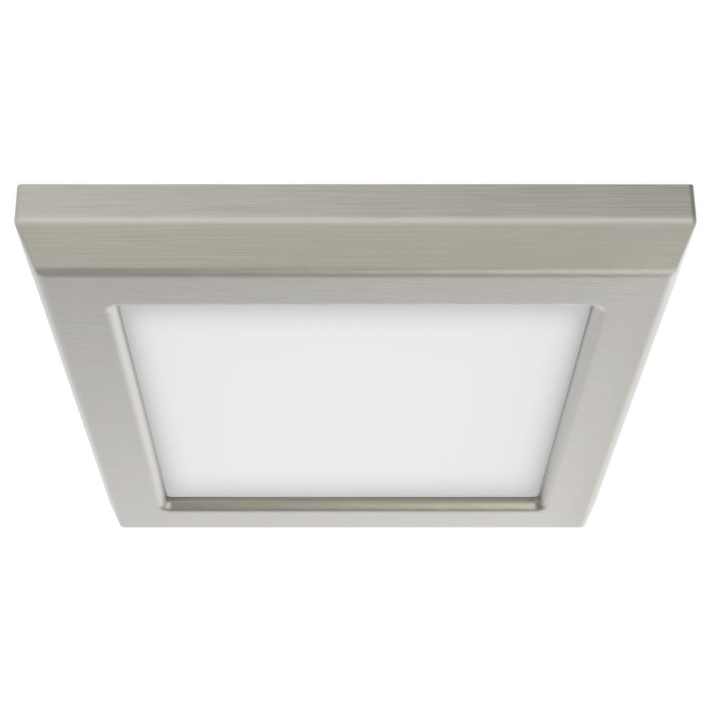 Blink Pro - 9W; 5in; LED Fixture; CCT Selectable; Square Shape; Brushed Nickel Finish; 120V