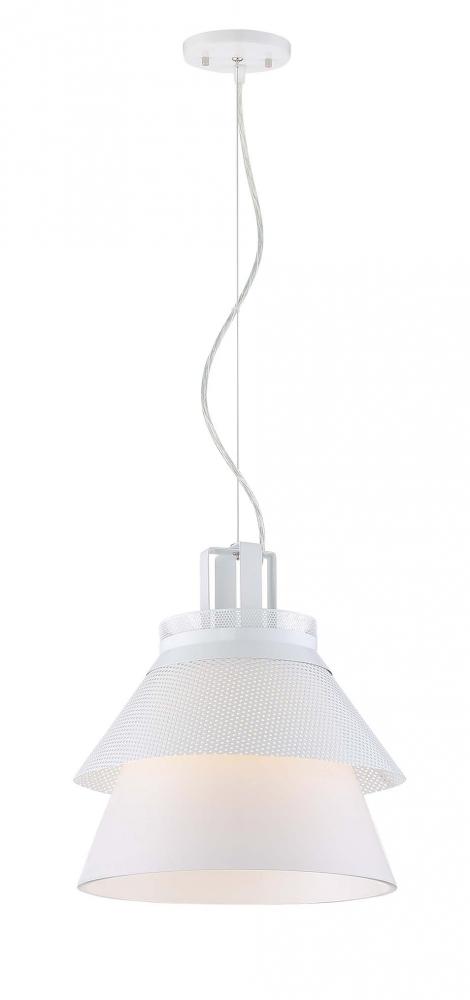 Kyto - LED 10&#34; Pendant with White Opal Glass