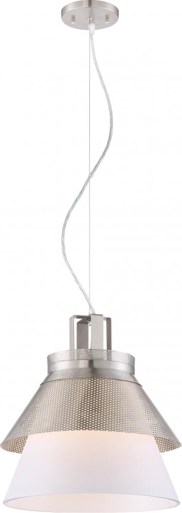 Kyto - LED 13&#34; Pendant with White Opal Glass