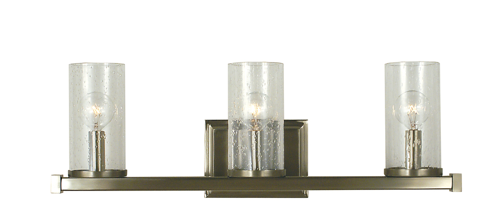 3-Light Polished Nickel Compass Sconce