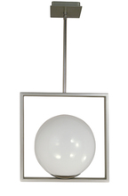 Framburg 4829 PN - 1-Light Polished Nickel Blue Moon Pendant